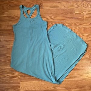 Lululemon Restore & Revitalize Maxi Dress in Aquatic Green Size 6 EUC